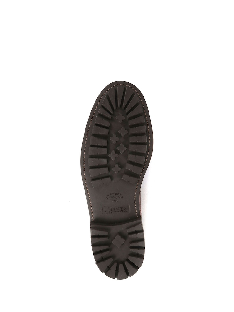 Jones Bootmaker Bushwick Goodyear Welted Leather Brown Brogues - Image 8 of 8