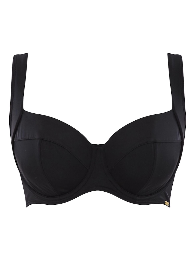 Panache Black Anya Riva Full Cup Balconette Bikini Top - Image 4 of 4