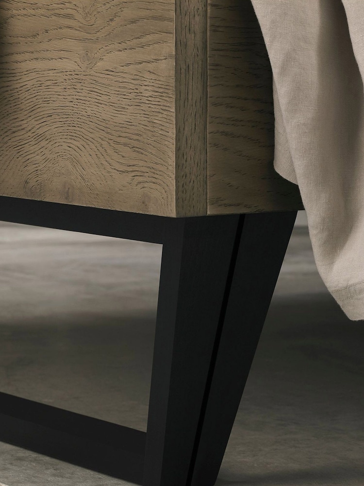 Bentley Designs Natural Tivoli Weathered Oak Low Foot End Bedstead - Image 2 of 4