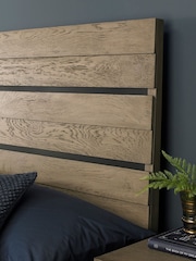 Bentley Designs Natural Tivoli Weathered Oak Low Foot End Bedstead - Image 3 of 4
