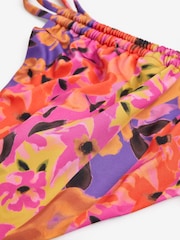 Rosa geblümt - Tanga-Bikinihose mit Raffung - Bild 7 von 7
