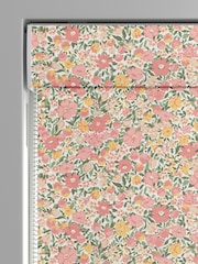 Laura Ashley Coral Pink 100% Cotton Loveston Made To Measure Roman Blinds - Image 3 of 6