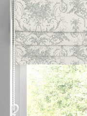 Laura Ashley Steel 100% Cotton Tuileries Made To Measure Roman Blinds - Image 2 of 6
