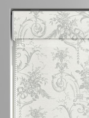 Laura Ashley Steel 100% Cotton Tuileries Made To Measure Roman Blinds - Image 3 of 6