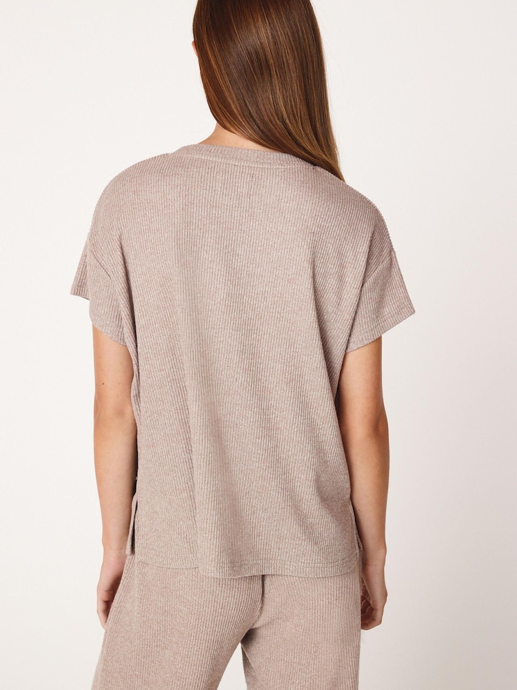 B by Ted Baker Rib Loungewear T-Shirt - Image 1 of 3