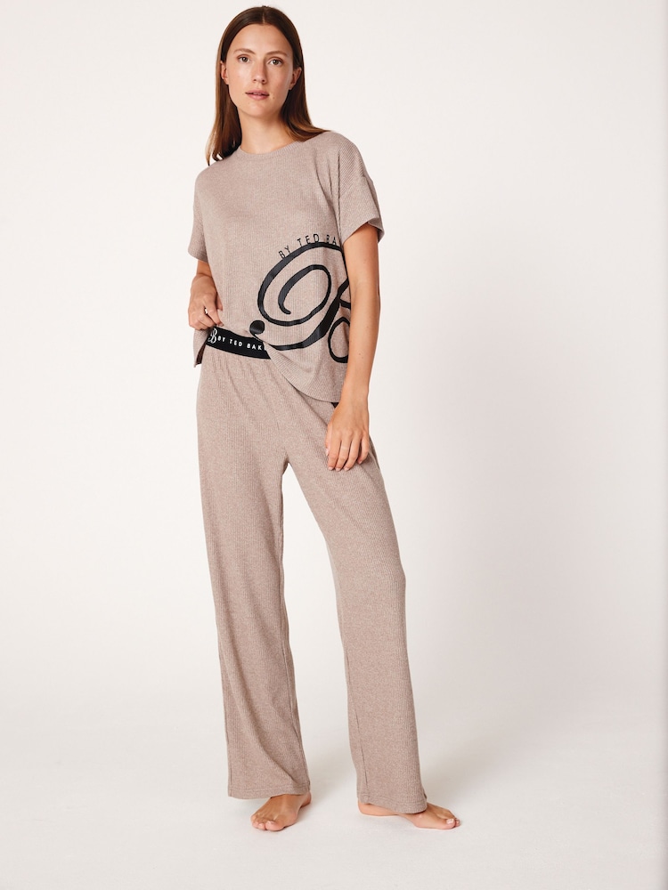 B by Ted Baker Rib Loungewear Trousers - Image 1 of 5