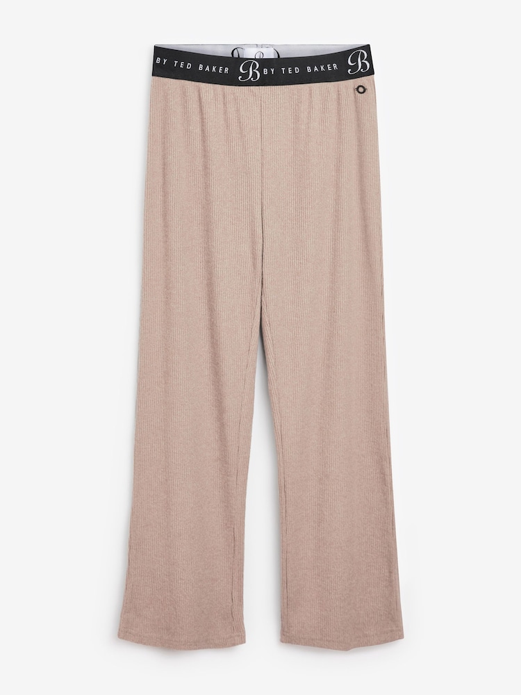 Mokkabraun - B by Ted Baker Loungewear Gerippte Hose - Bild 5 von 5 Mokkabraun - B by Ted Baker Loungewear Gerippte Hose - Bild 5 von 5