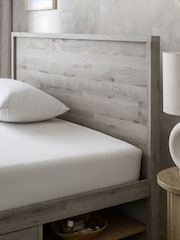 Grey Oak Effect Bronx Platform Bed Frame with Storage - Image 3 of 8