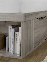 Grey Oak Effect Bronx Platform Bed Frame with Storage - Image 4 of 8