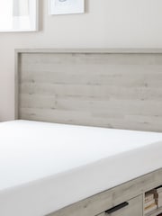 Grey Oak Effect Bronx Platform Bed Frame with Storage - Image 9 of 9