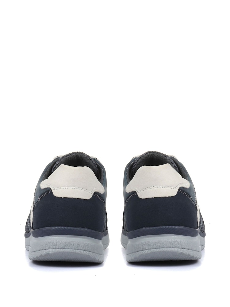 Azul - Zapatillas de deporte de hombre de corte ancho de Pavers - Imagen 2 de 5