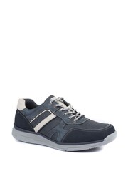 Azul - Zapatillas de deporte de hombre de corte ancho de Pavers - Imagen 3 de 5