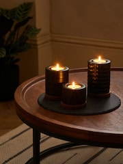 Set of 3 Black Bronx Tealight Candle Holders - Image 3 of 7