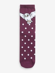 Purple Harry Potter Ankle Socks 4 Pack - Image 2 of 5