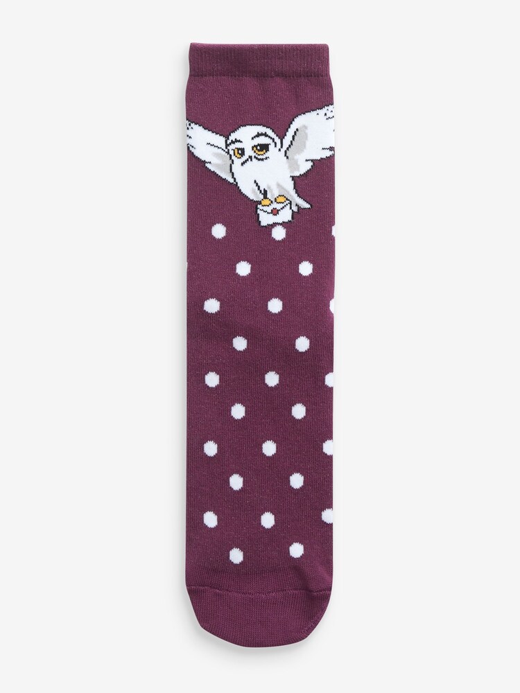 Purple Harry Potter Ankle Socks 4 Pack - Image 2 of 5