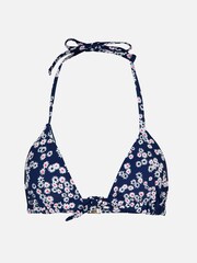 Accessorize Bikinitop mit Gänseblümchen und Schnürung vorne, Blau - Bild 4 von 4