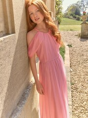 Pink Chiffon Bridesmaid Dress (6-16yrs) - Image 1 of 12
