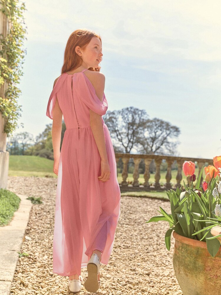 Pink Chiffon Bridesmaid Dress (6-16yrs) - Image 2 of 12