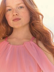 Pink Chiffon Bridesmaid Dress (6-16yrs) - Image 8 of 12