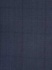 Leuchtend Blau - Motion Flex Karierter Anzug in Slim Fit aus Wollmischung: Sakko - Bild 7 von 7