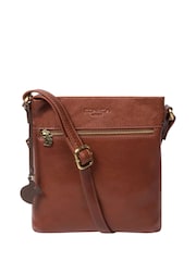 Conker marrom - Conkca Yayoi Leather Cross-Body Bag - Imagem 1 de 4