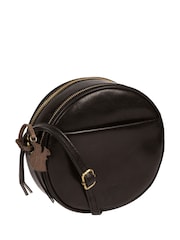 Conkca Plum Leather Cross-Body Bag - Image 2 of 5