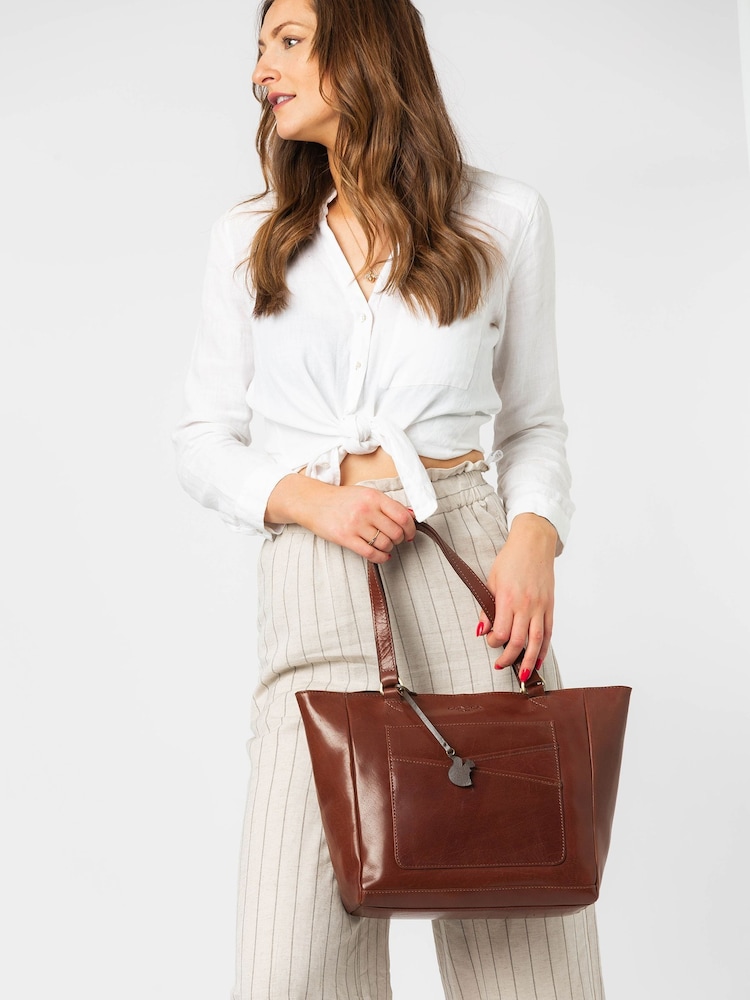 Conkca Monique Leather Tote Bag - Image 4 of 4
