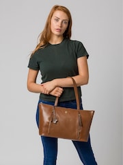 Conkca Clover Leather Tote Bag - Image 1 of 6