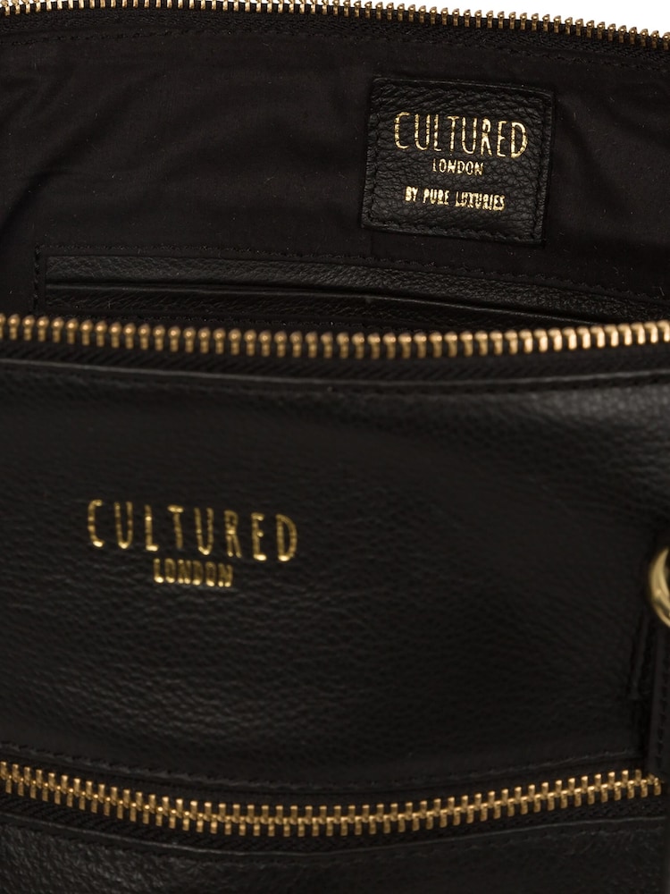 Cultured London Eco Collection Moorgate Leather Tote Bag - Image 5 of 5