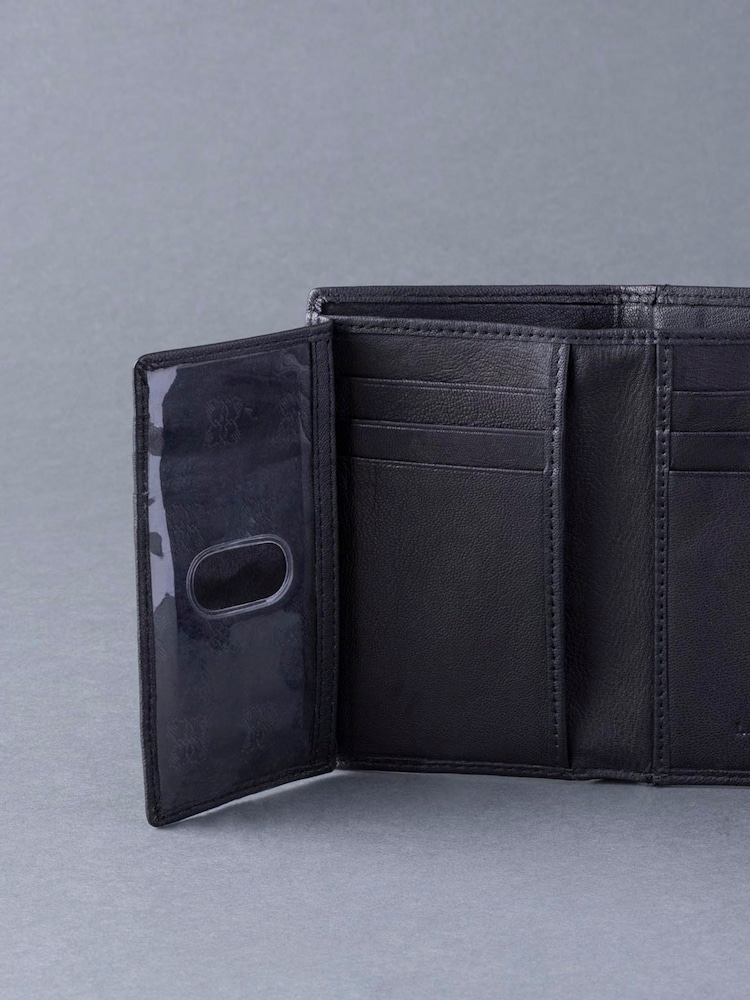 Lakeland Leather Black Bowston Tri-Fold Wallet - Image 4 of 6