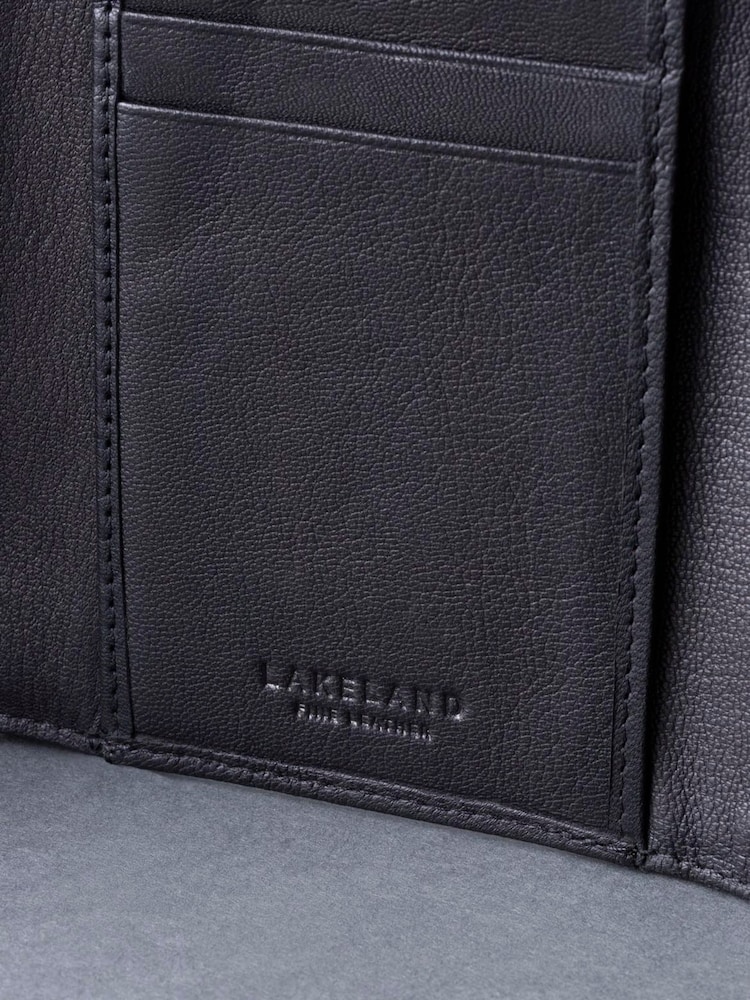 Lakeland Leather Black Bowston Tri-Fold Wallet - Image 5 of 6
