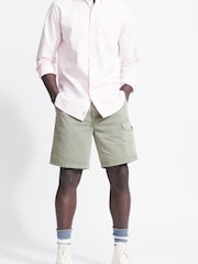Aubin Washed Khaki Toynton Utility Shorts - Image 1 of 6