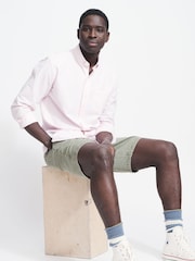 Aubin Washed Khaki Toynton Utility Shorts - Image 3 of 6