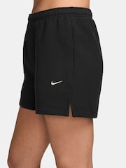 Nike Black Studio Fleece Mid Rise Shorts - Image 3 of 4