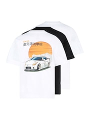 Luke 1977 White Junior Tokyo Dirft Assorted Prints T-Shirts 3 Pack - Image 2 of 12