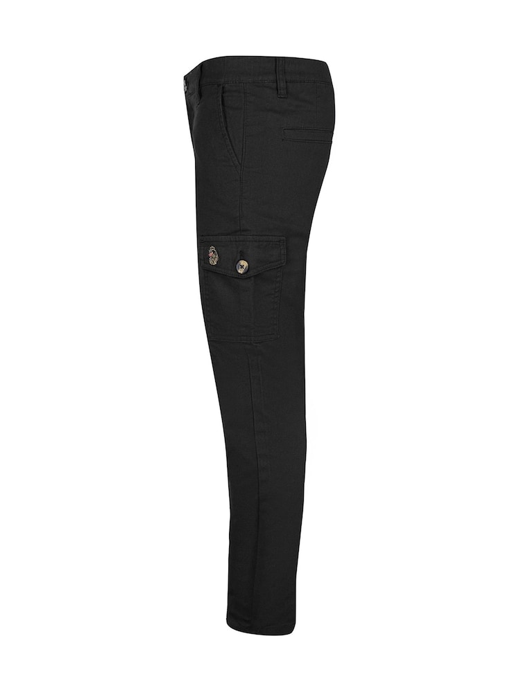 Luke 1977 Black Junior Future Cargos Trousers - Image 6 of 6 Luke 1977 Black Junior Future Cargos Trousers - Image 6 of 6