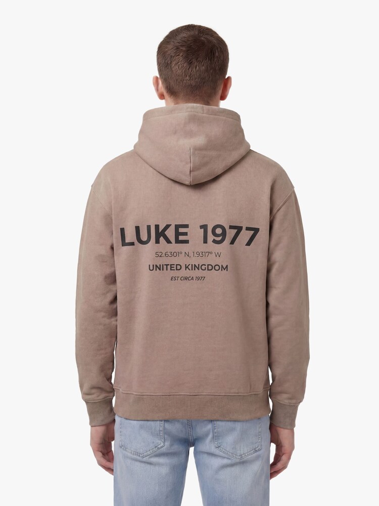 Luke 1977 Brown Junior Upside 1000 Brown Hoodie - Image 2 of 7 Luke 1977 Brown Junior Upside 1000 Brown Hoodie - Image 2 of 7
