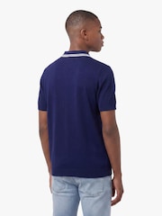 Luke 1977 Blue Junior Sebaco Knitted Polo Shirt - Image 2 of 7