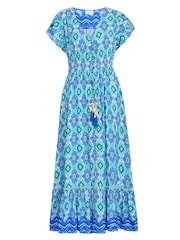 Gina Bacconi Blue Gabi Button Down Dress - Image 5 of 5