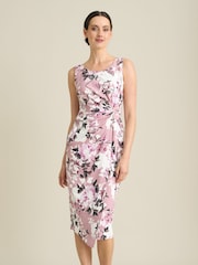 Gina Bacconi Roma Twist Knot Floral Dress - Bild 1 von 5