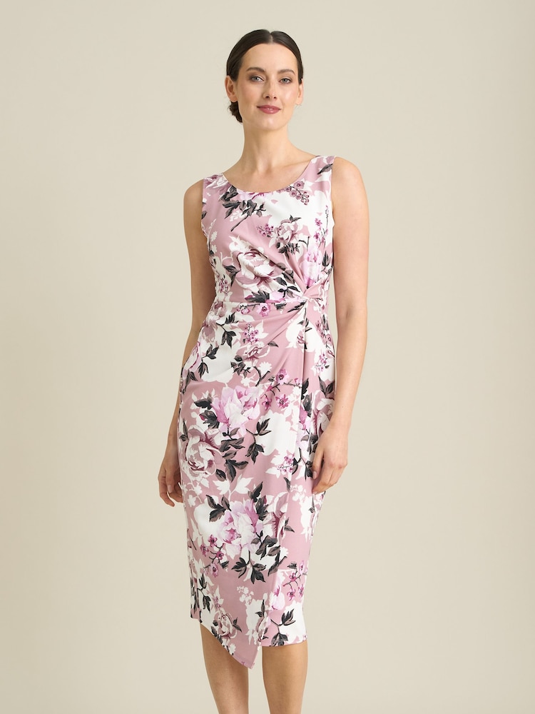 Gina Bacconi Roma Twist Knot Floral Dress - Bild 1 von 5