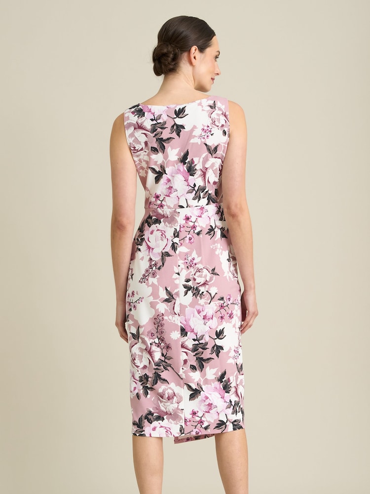 Gina Bacconi Roma Twist Knot Floral Dress - Bild 2 von 5