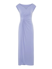 Gina Bacconi Purple Bailee Jersey Diamante Trim Maxi Dress - Image 6 of 6