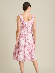 Gina Bacconi Pink Orla Chiffon Floral Dress - Image 2 of 5