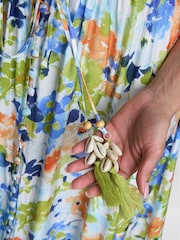 Gina Bacconi White Gabi Button Down Dress - Image 6 of 7
