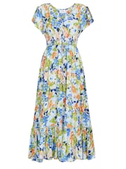 Gina Bacconi White Gabi Button Down Dress - Image 7 of 7