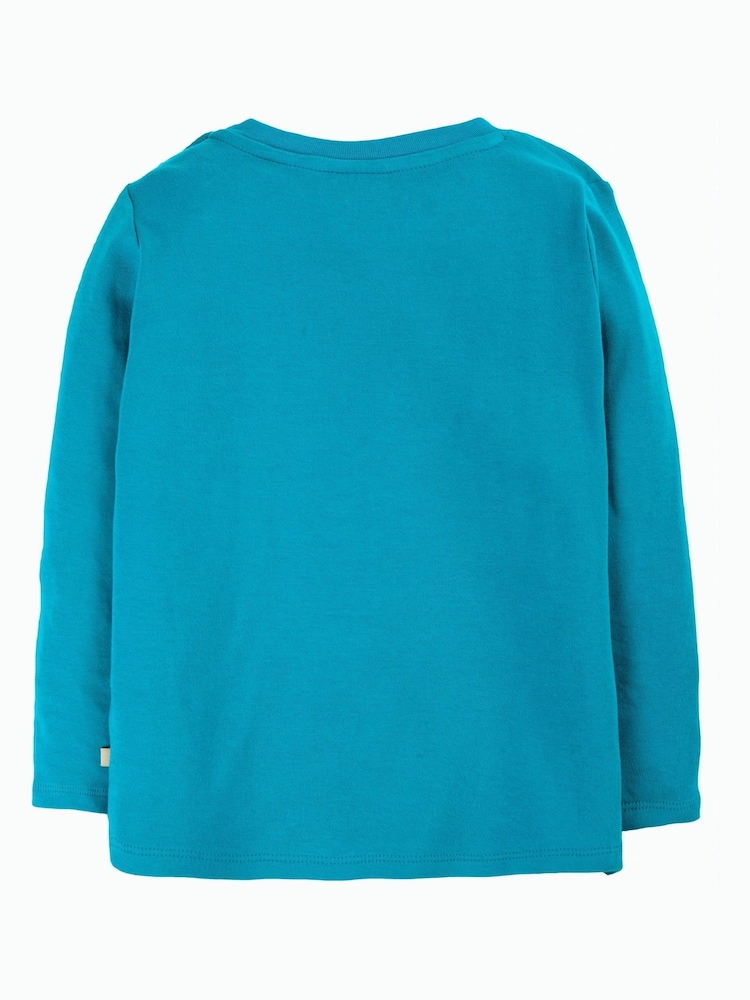 Frugi Blue Organic Cotton 3rd Birthday T-Shirt - Image 3 of 3