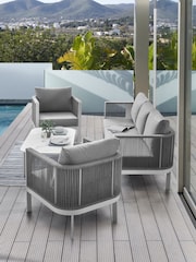 Grey Mauritius Garden 4 Piece Lounge Set - Image 1 of 6