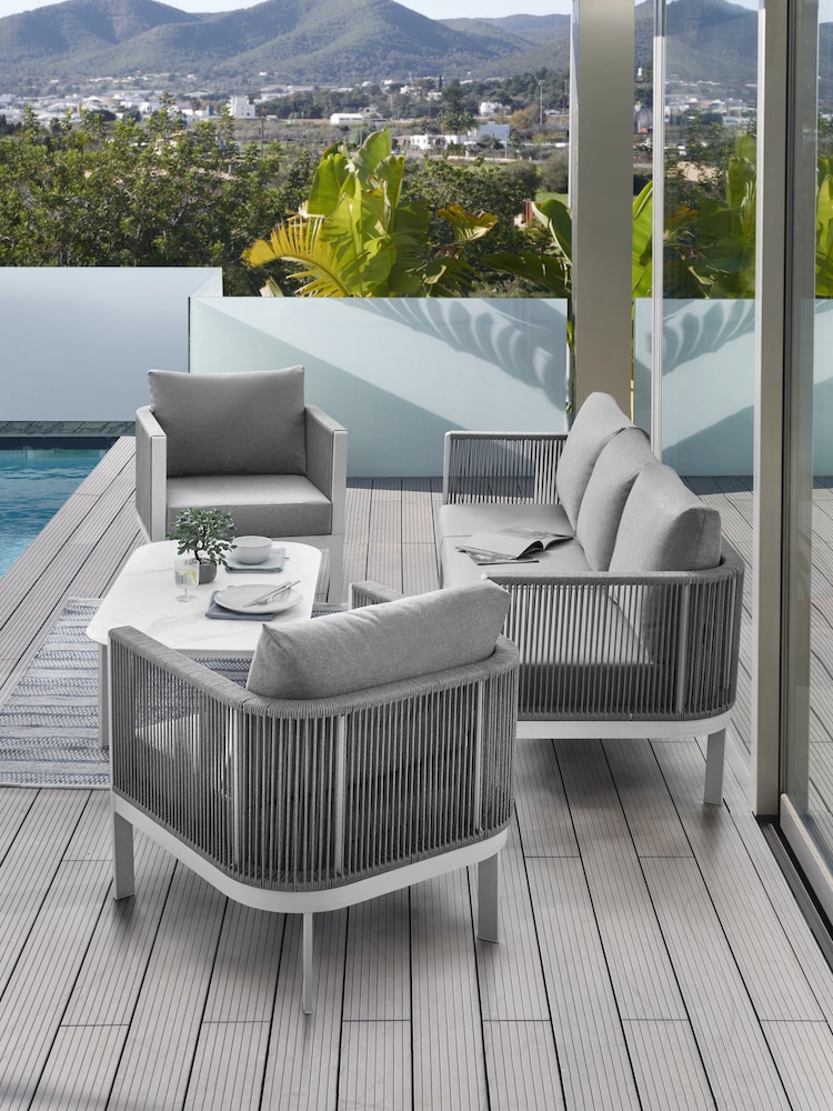 Grey Mauritius Garden 4 Piece Lounge Set - Image 1 of 6