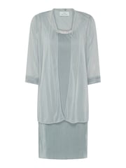 Gina Bacconi Green Sue-Ann Pleated Dress And Chiffon Jacket - Image 6 of 6